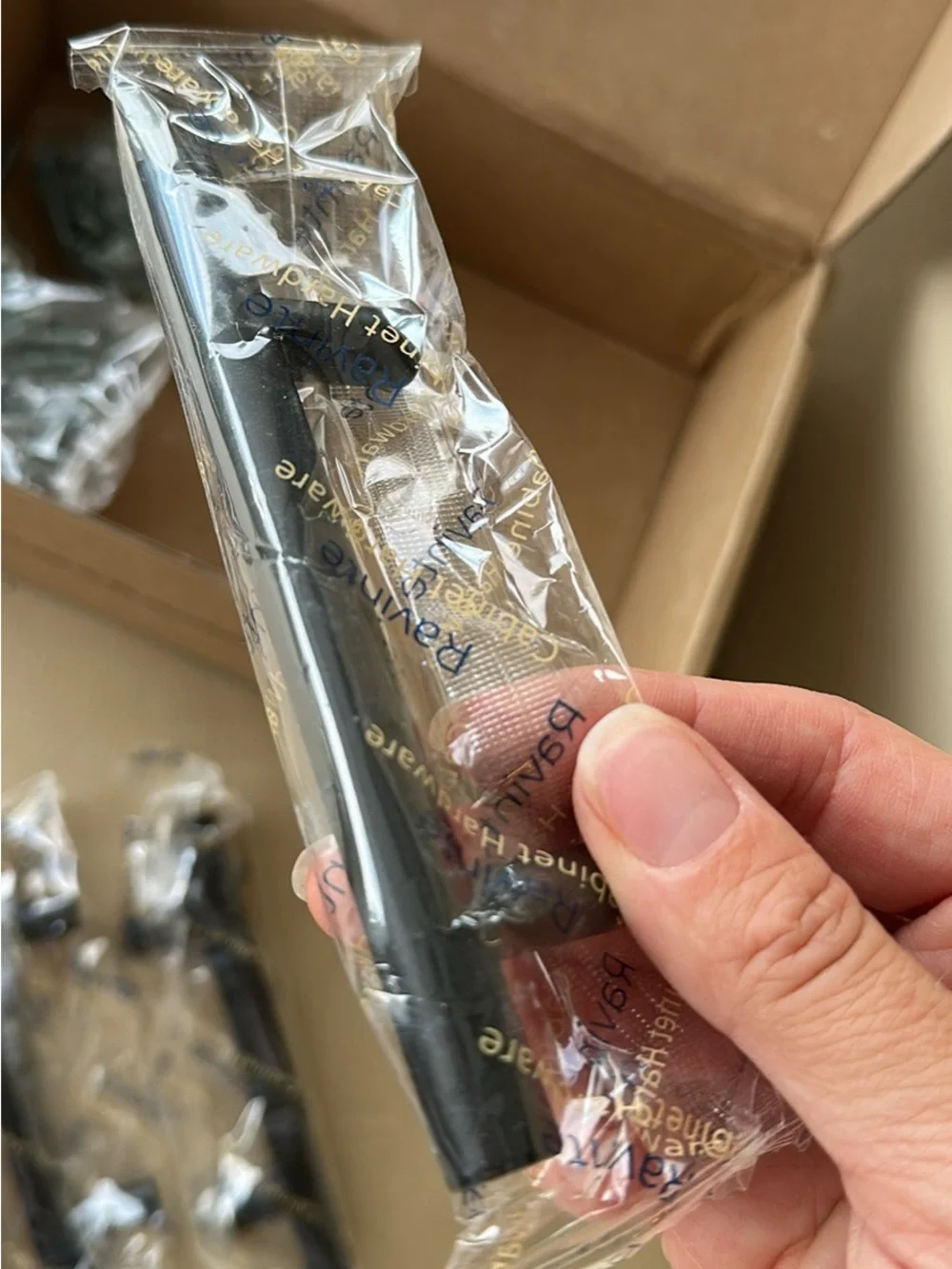 Matte Black Cabinet Pull Handles - Pack of 11
